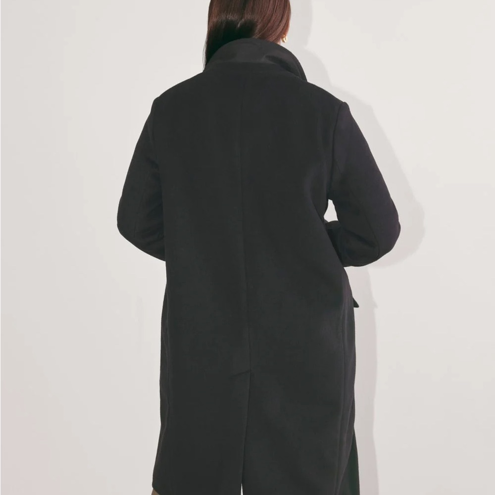 Everlane The Topcoat in Wool, Black M NWOT - Picture 2 of 8
